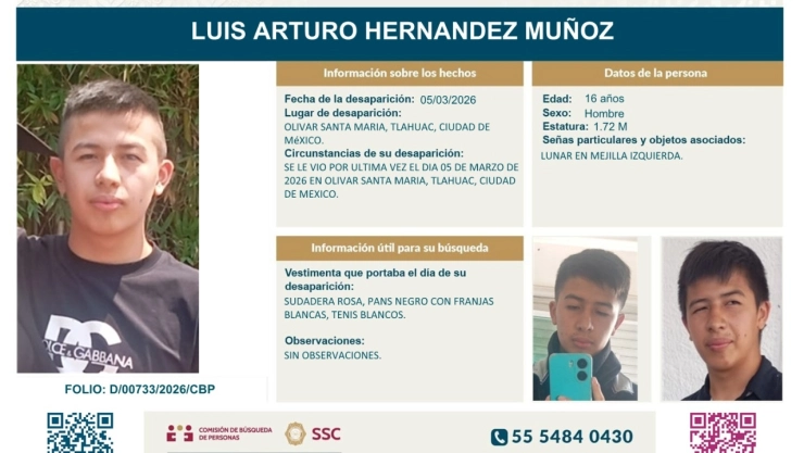 Localizan a Luis Arturo Hernández Muñoz: menor entró al entrar al Metro Tláhuac.