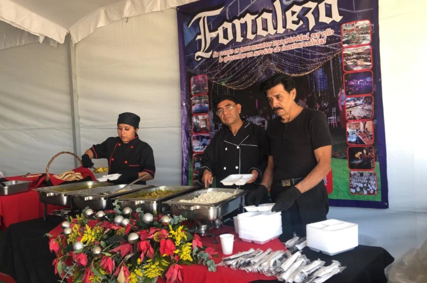 Ricos y deliciosos platillos tuvimos en el centro de acopio