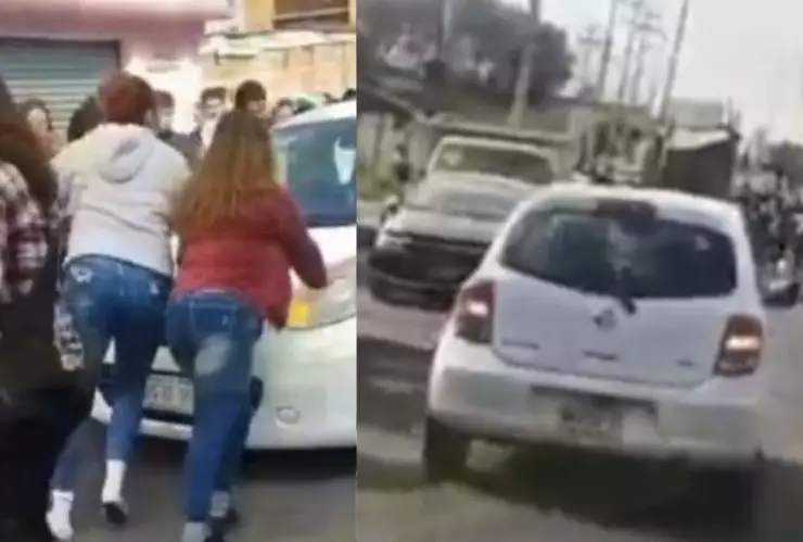Conductora arrolla a estudiantes en desfile del 20 de noviembre