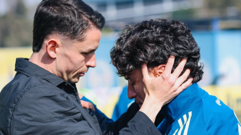 Zendejas llora en la despedida de Fidalgo del América