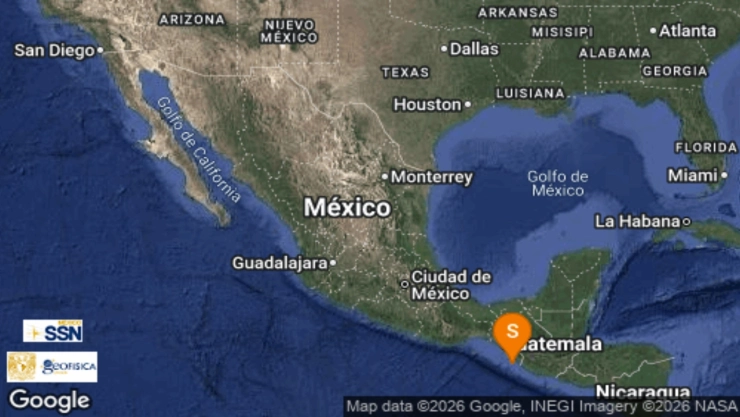 ¿Dónde ocurrió el sismo hoy?