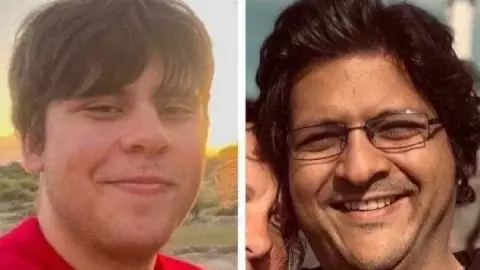 Shahzada Dawood y su hijo Suleman Dawood | Pasajeros de submarino desaparecido