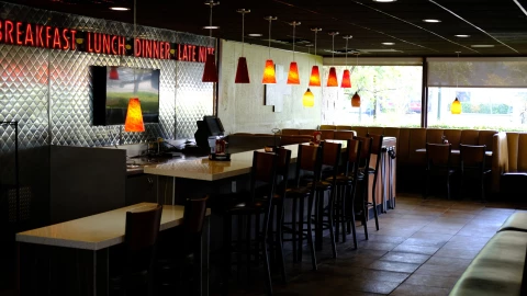 una vista de los pasillos del destino culinario