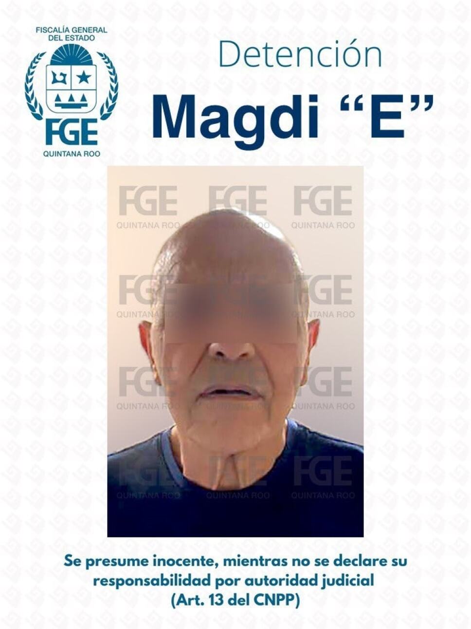 Detienen en Quintana Roo a Magdi ‘E’, era buscado por la Interpol