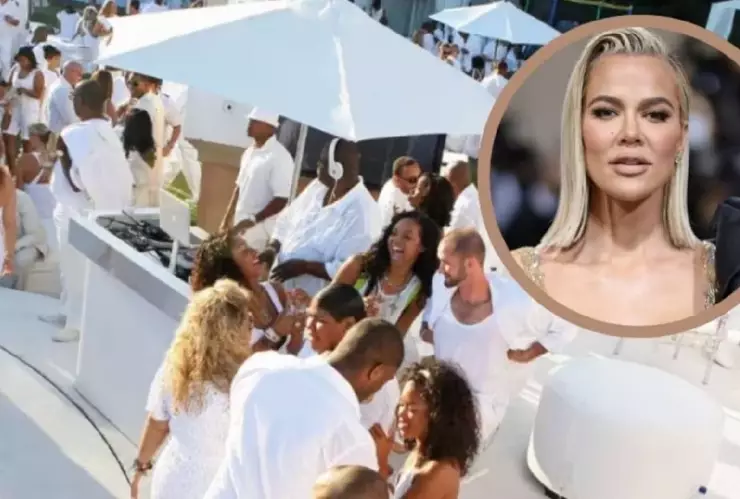 khloé kardashian white party