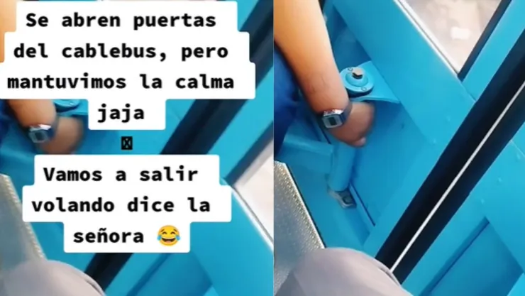 ¿Fallas en las alturas? Este fue el momento en que, presuntamente, se habrían abierto las puertas del Cabeblús en pleno viaje