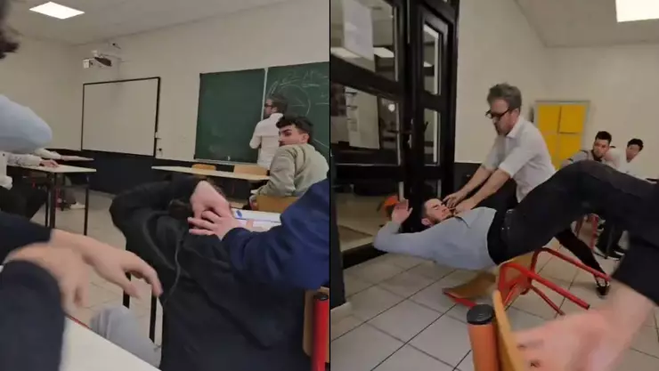 profesor golpea alumnos