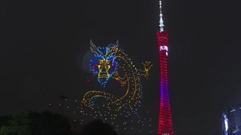 Espectáculo con drones