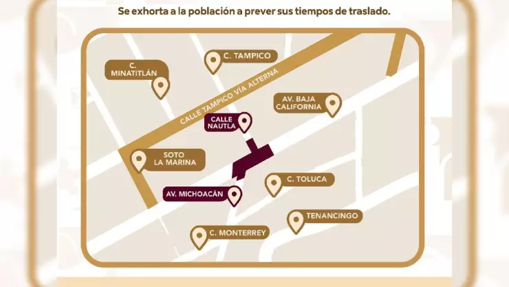 Circulación parcialmente limitada por obras públicas en la Av. Baja California de Acapulco.jpg