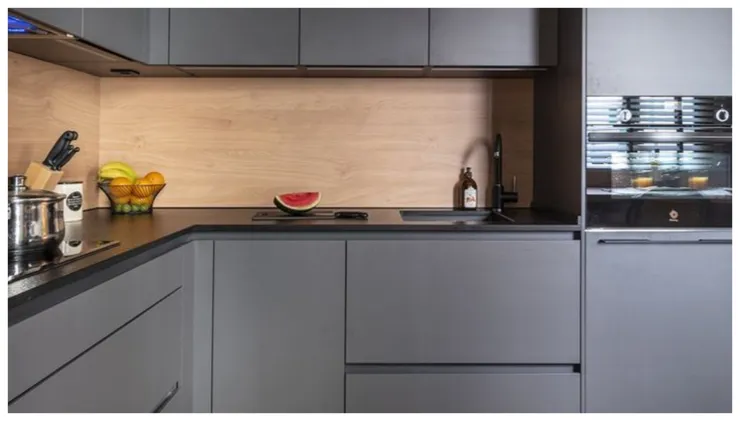 cocina pequeña en l