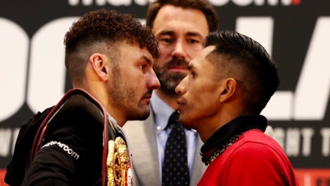 bronca lara en rueda de prensa DAZN