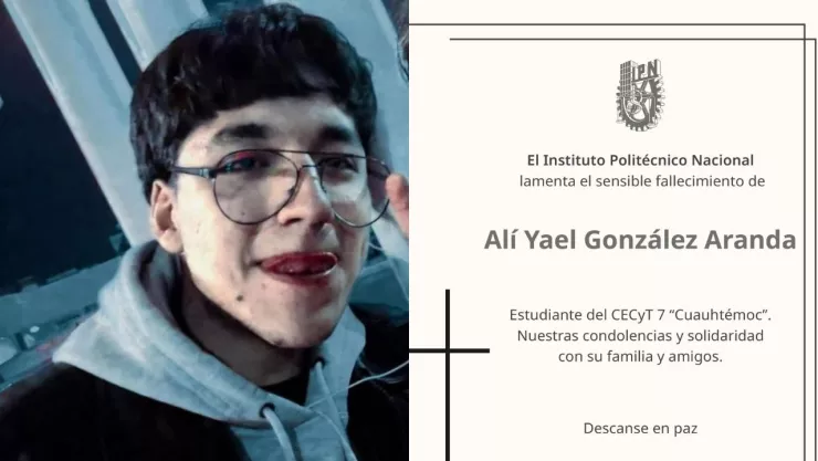 Muere Ali Yael Gonz&aacute;lez, estudiante del IPN.