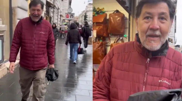 Senador Noroña en Roma, Italia