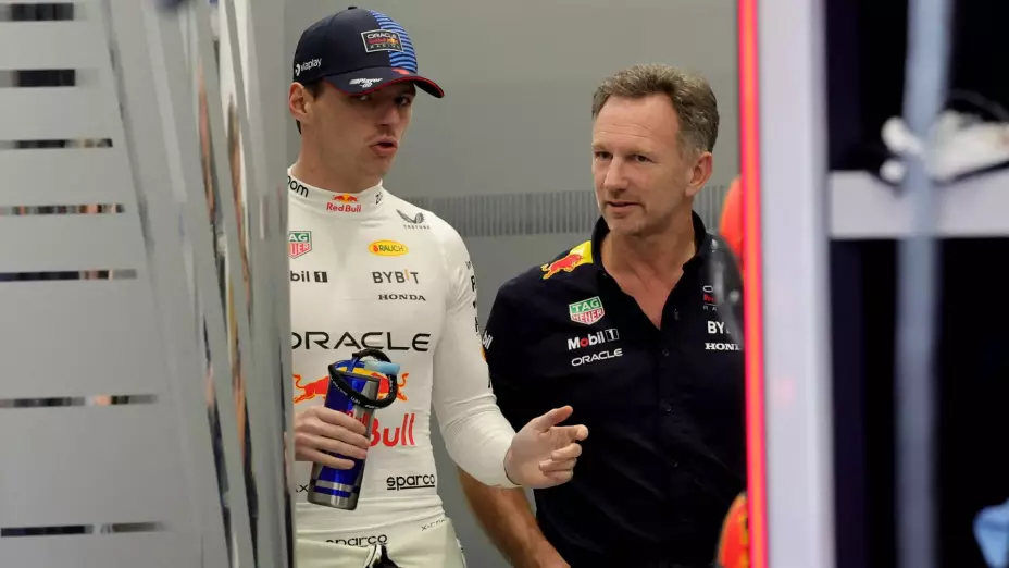 Max Verstappen y Christian Horner, Red Bull