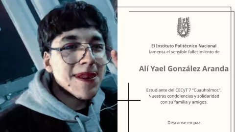 Muere Ali Yael Gonz&aacute;lez, estudiante del IPN.