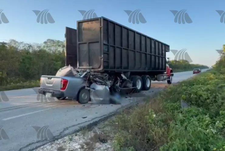 Fatal accidente en carretera Felipe Carrillo Puerto-Tulum, durante vacaciones de Semana Santa, deja tres muertos