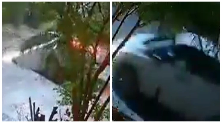 Auto es ‘tragado’ en inundación por obra inconclusa en Nuevo León