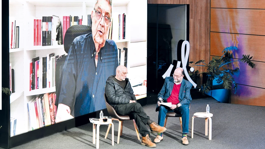 Sergio Ramírez (virtual), Guillermo Arriaga y Sergio Vela