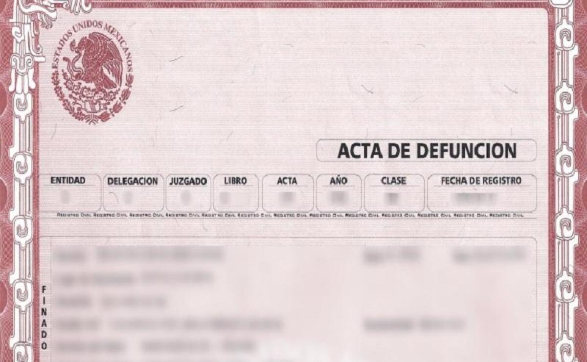 Como Tramitar Un Acta De Defuncion