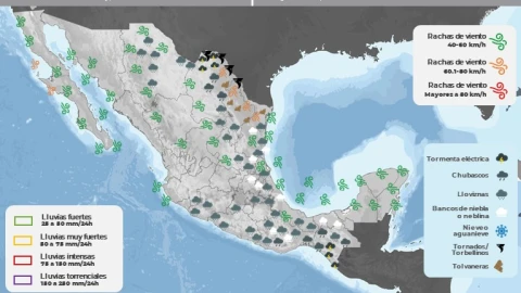 Clima en México 10 de marzo