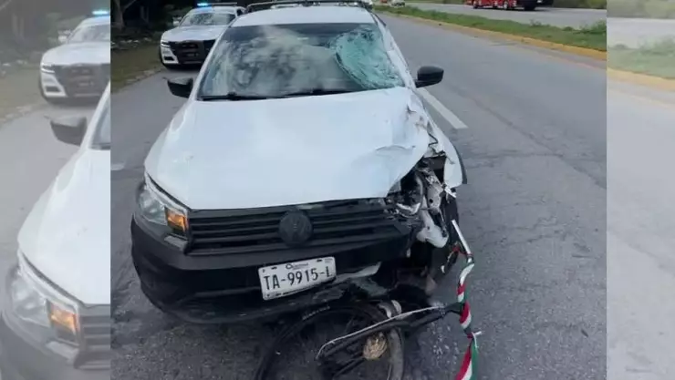 ¡En víspera de Navidad! Ciclista muere atropellado en la carretera federal 307.jpg