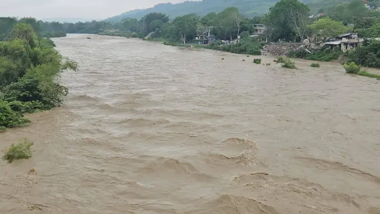¡Precaución! Este es el nivel del río Cazones en Poza Rica hoy 9 de junio de 2026