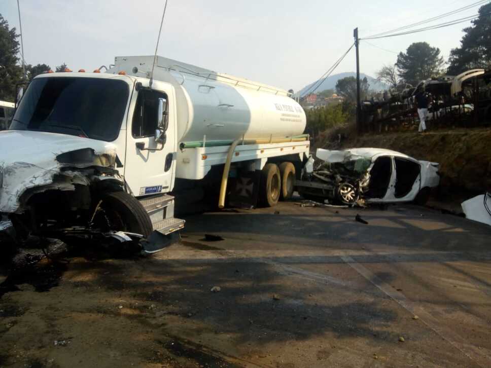 Accidente pipa México - Cuernavaca