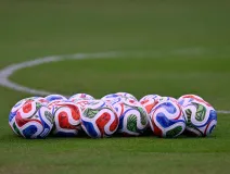 Balones Trionda antes de un partido