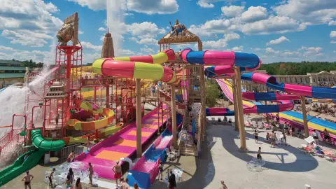 El parque actu&aacute;tico Mount Olympus ofrece muchas atracciones divertidas