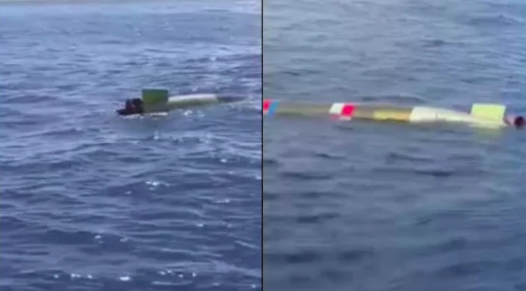 Foto de torpedo en Baja California.