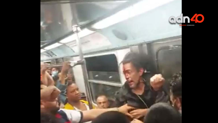 “¡Tengo Sida!”, hombre escupe a otro durante pelea en Metro CDMX