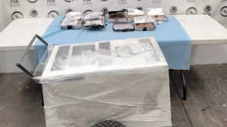 Encuentran 10 kilos de de droga en carrito de helado en paquetería de Tarímbaro, Michoacán.png