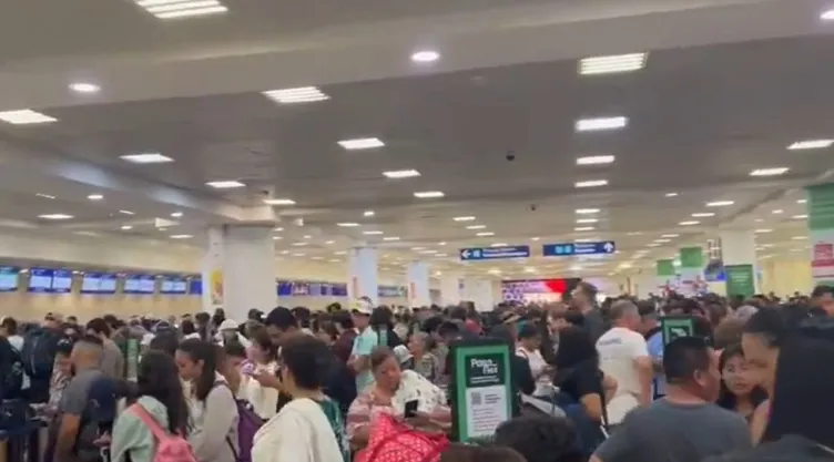 El Aeropuerto Internacional de Cancún sufrió afectaciones: vuelos cancelados y demoras