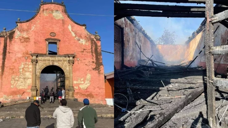 México pierde patrimonio cultural tras incendio de la iglesia Santiago de Nurio en Michoacán
