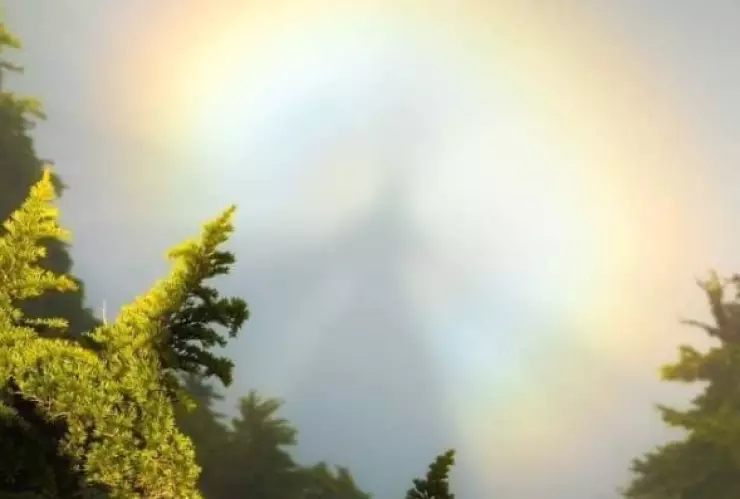 Espectro Brocken, mujer capta esto en Parque de Washington