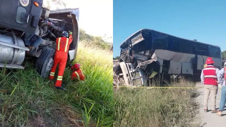 Fuerte choque en la carretera Chetumal-Escárcega deja al menos seis muertos