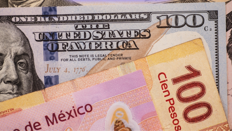 Peso mexicano sufre importante PÉRIDA ante el dólar.