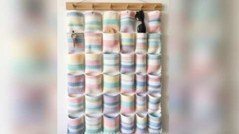 Cómo tejer un zapatero u organizador de pared a crochet para mantener todo en orden