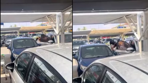 Mujeres se pelean en estacionamiento de supermercado en Playa del Carmen