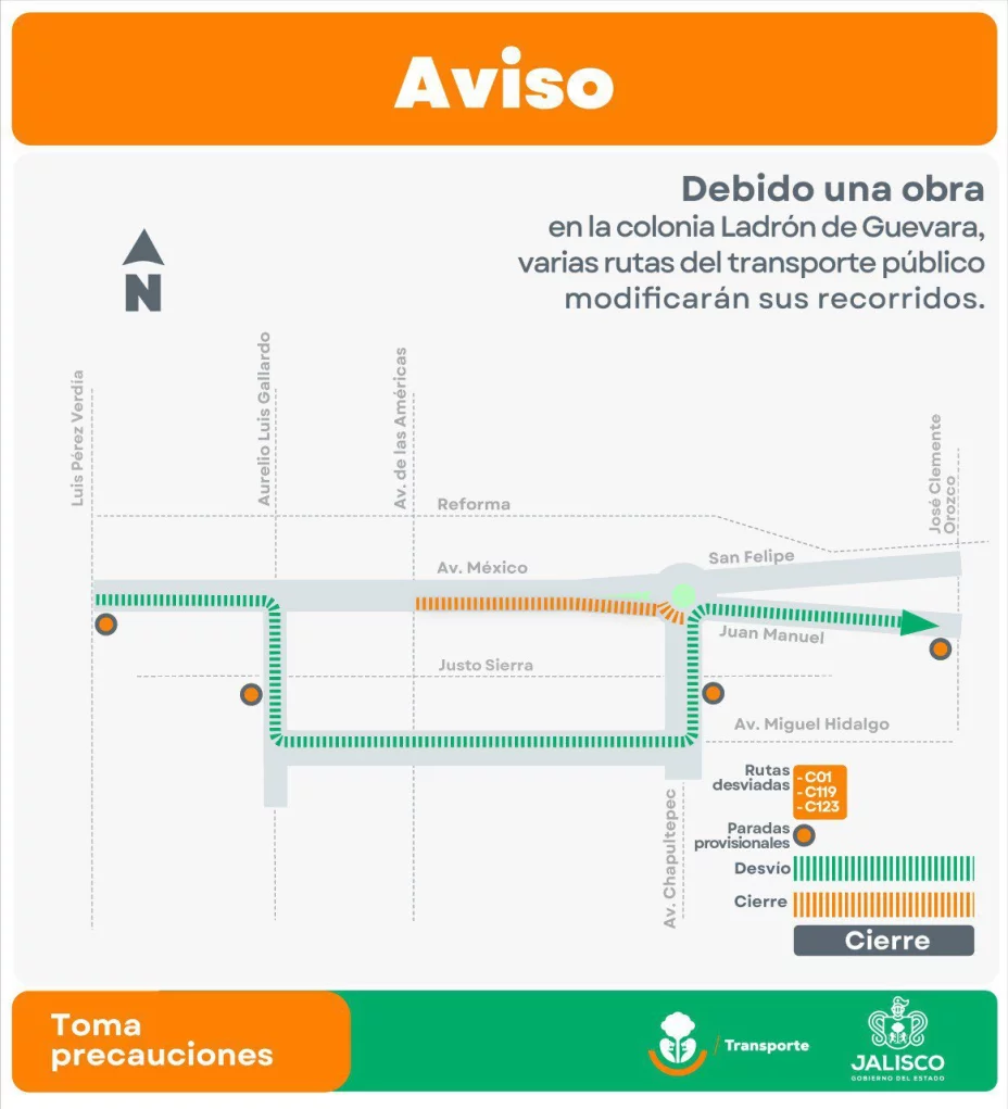 Avenida México: ¿Cuáles son las rutas del transporte público que modificarán su derrotero?