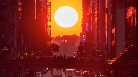 Manhattanhenge en Nueva York