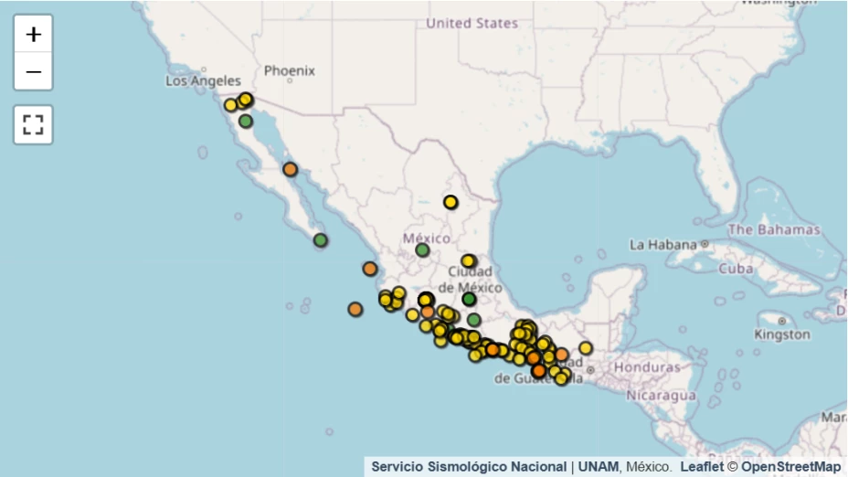 sismos en México