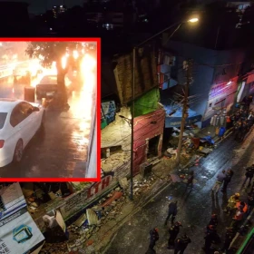 Circula video de explosión en esquina de taquería “La Bajadita” en Minas de Cristo.