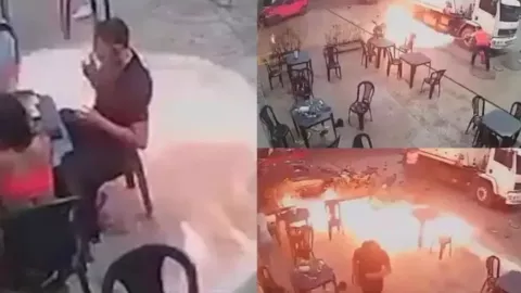 VIDEO VIRAL: Hombre provoca incendio en una gasolinera en Brasil tras encender un cigarro