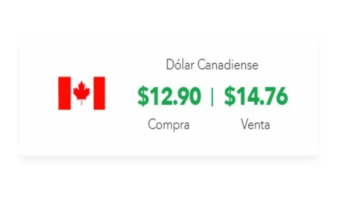 Costo del dólar canadiense hoy 27 de enero del 2025 en México