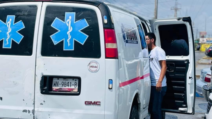 joven acude a declarar en camilla en Matamoros por accidente