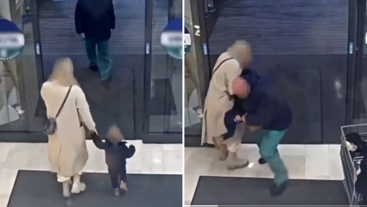 Intento de secuestro bebé Italia video