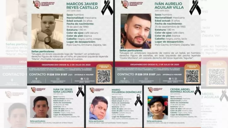 Veracruz: Localizan a cinco jóvenes sin vida que desaparecieron desde el 2020