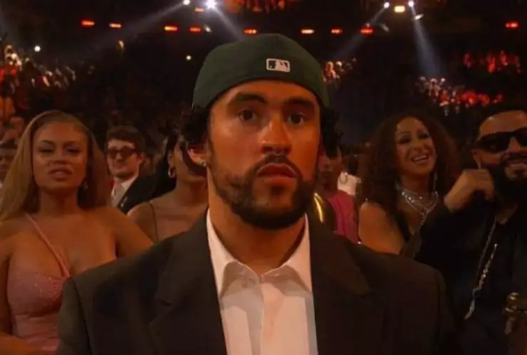 Reacción de Bad Bunny al perder contra Adele.
