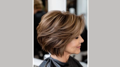 Bob graduado - cortes modernos para mujeres de 50+